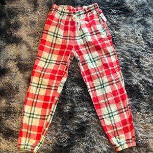 Old Navy‎ Red and Green Plaid Pajama pants